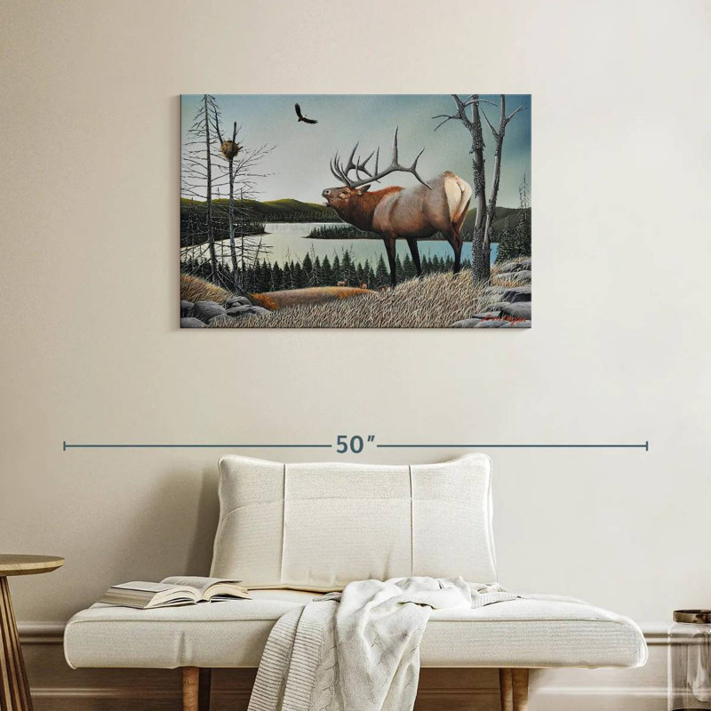 Brampt Bugling Elk, 24" H x 36" W