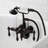 Kingston Brass Vintage Three-Handle 2-Hole Tub Wall Mount Clawfoot Tub Faucet with Hand Shower-50999951