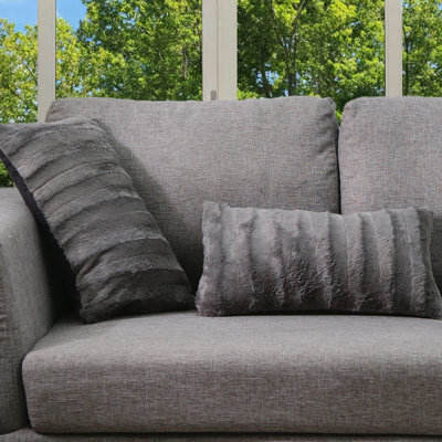 Faux Fur Throw Pillow