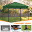Tente d'auvent 6 x 4, auvent escamotable robuste avec sac de transport-123243871