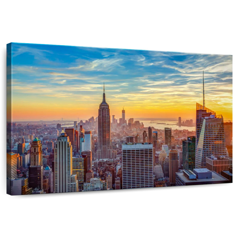 Nicci New York Sunset Sky, 32" H x 48" W