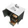 42'' Single Bathroom Vanity with Engineered Marble Top