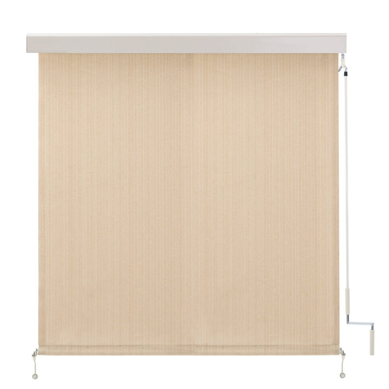 Rideau roulant extérieur filtrant la lumière, Blé, L 96 po x L 96 po