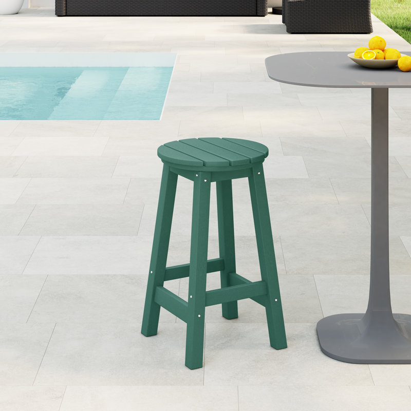 Tabouret d'extérieur Laguna, Vert foncé, 24"