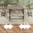 Expandable Dining Table Set for 4-8, 63" Large Extendable Kitchen Table with 2 Benches & 2 Stools, Modern Wood Top & Metal Frame, Space-Saving, Easy Assembly, Grey.-128982036-128982041-128982043-128982047-128982049