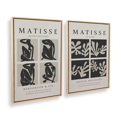 Ensemble de 2 Matisse La Gerbe et Nus Noir