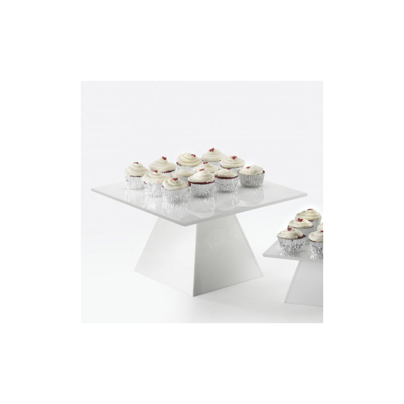 Square White Pedestal Riser