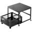 Mini-support de réfrigérateur avec chariot de rangement de 198 lb et roues pivotantes-716455924