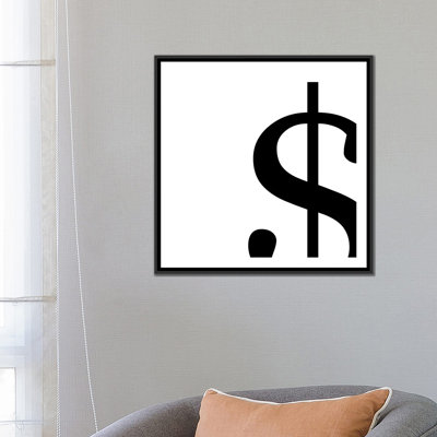 « the type dollar 2 », impression sur toile