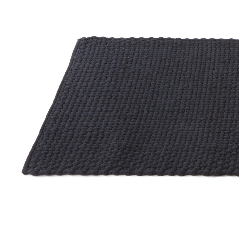 Solid Colour Cotton Area Rug, Rectangle 170 x 240cm