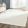 Samie Hand Knotted Viscose/Wool/Cotton Geometric Rug in Ivory
