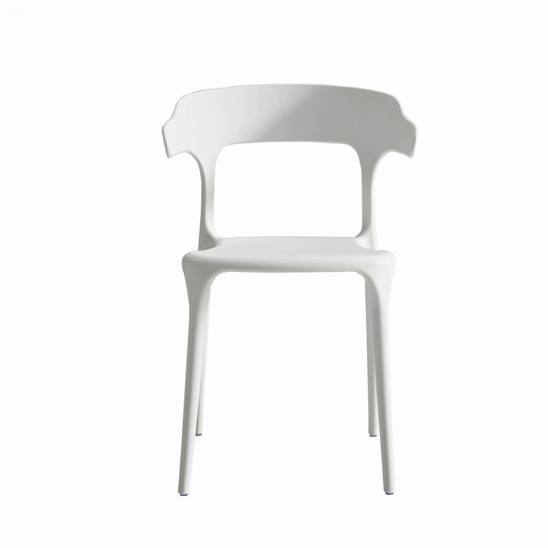 Quatre chaises d'appoint, chaises de salle à manger d'intérieur, Blanc