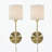 Metal Wall Sconce with Cylinder Shade, Set of 2
