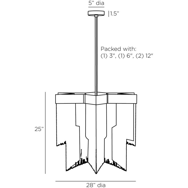 Bridget 4 - Light Chandelier