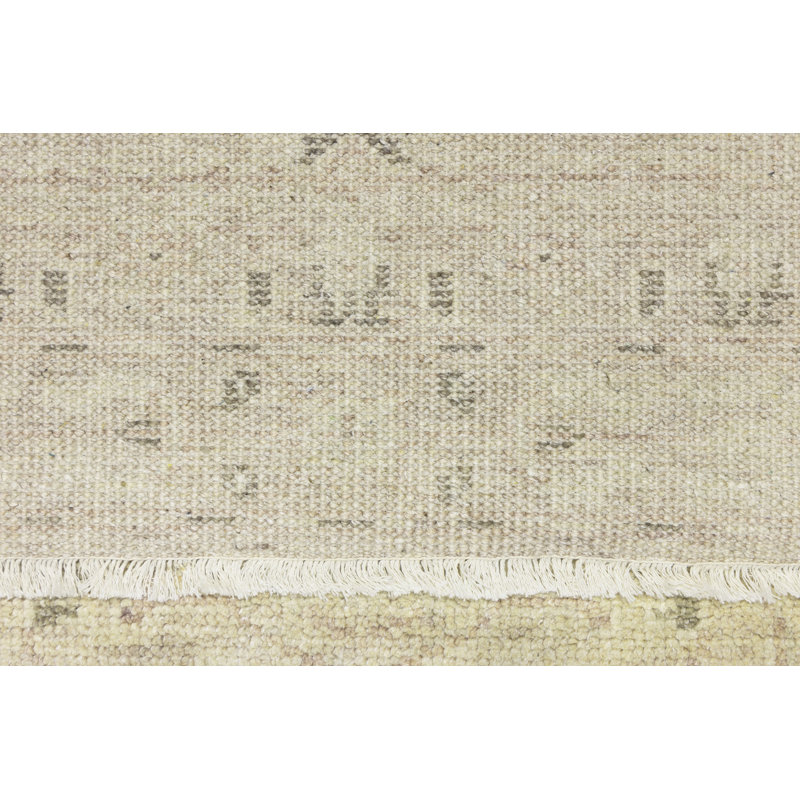 Elanda Muted Wool Floral Oriental Rug, Runner 2'7" x 9'10"