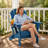 Hayfield HDPE Outdoor Foldable Adirondack Chair with Cup Holder Weather-Resistant -627257382
