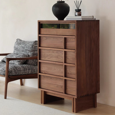 Commode décorative tridimensionnelle en verre