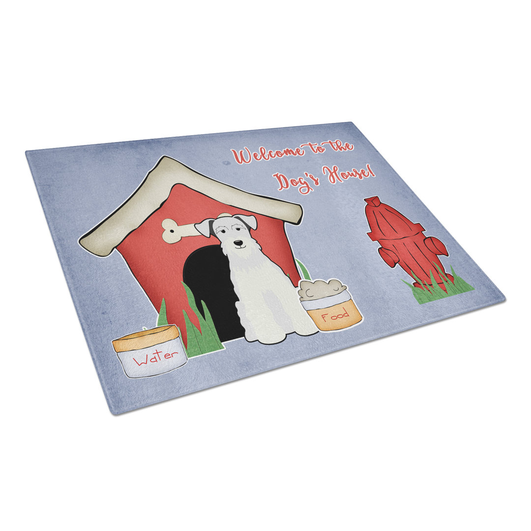 Caroline's Treasures Dog House Glass Miniature Schanuzer Cutting Board Caroline's Treasures 