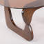 Table basse moderne triangulaire avec base en bois massif - noyer-447156291-436897160