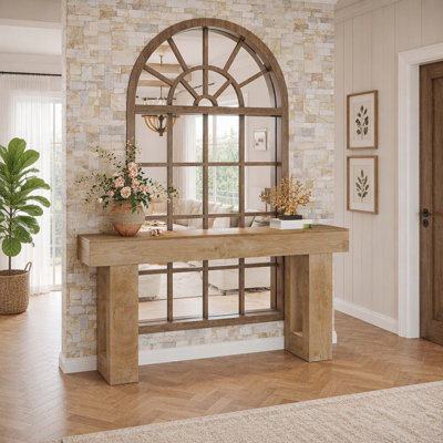 78.74" Modern Wooden Console Table, Slim Sofa Table for Living Room Decor