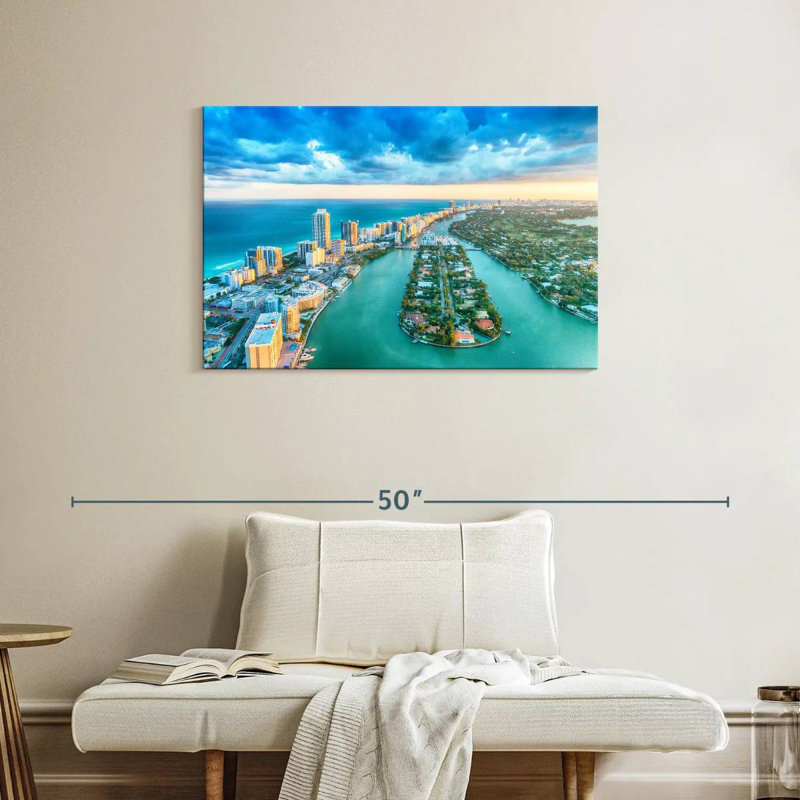Nicci Above Miami, 24" H x 36" W