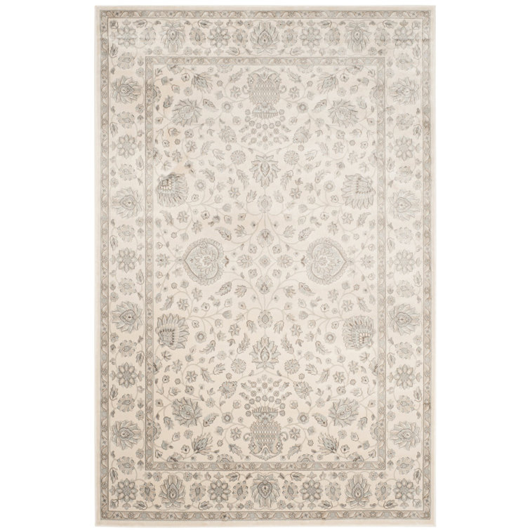 Tapis en viscose argenté / crème Ensembles