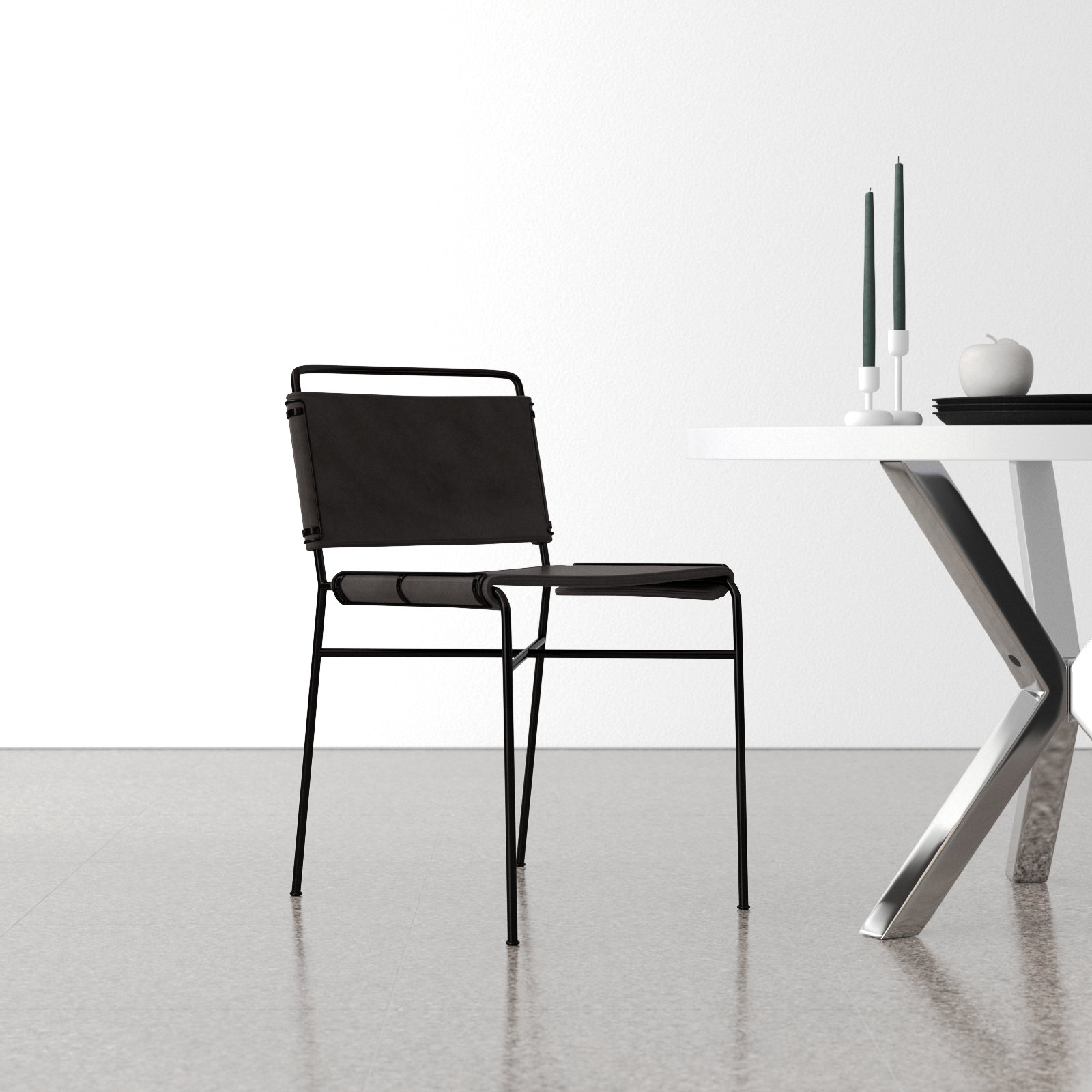 Loralee Dining Chair, Black