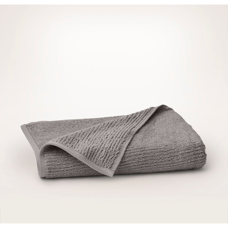 Turkish Ribbed Ribbed Bath Towel, Stone