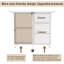 Folding Dining Table With Drawers and Cabinets-470981297