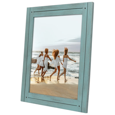 Americanflat Rustic Picture Frame - Polished, Crystal Clear Glass