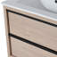 Meuble-lavabo 24 po avec 2 tiroirs, lavabo en céramique
