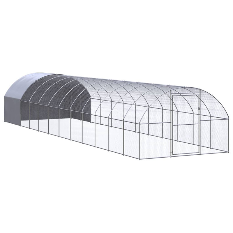 Cage à volaille pour l'extérieur, H 120 po x l 120 po x P 79,2 po