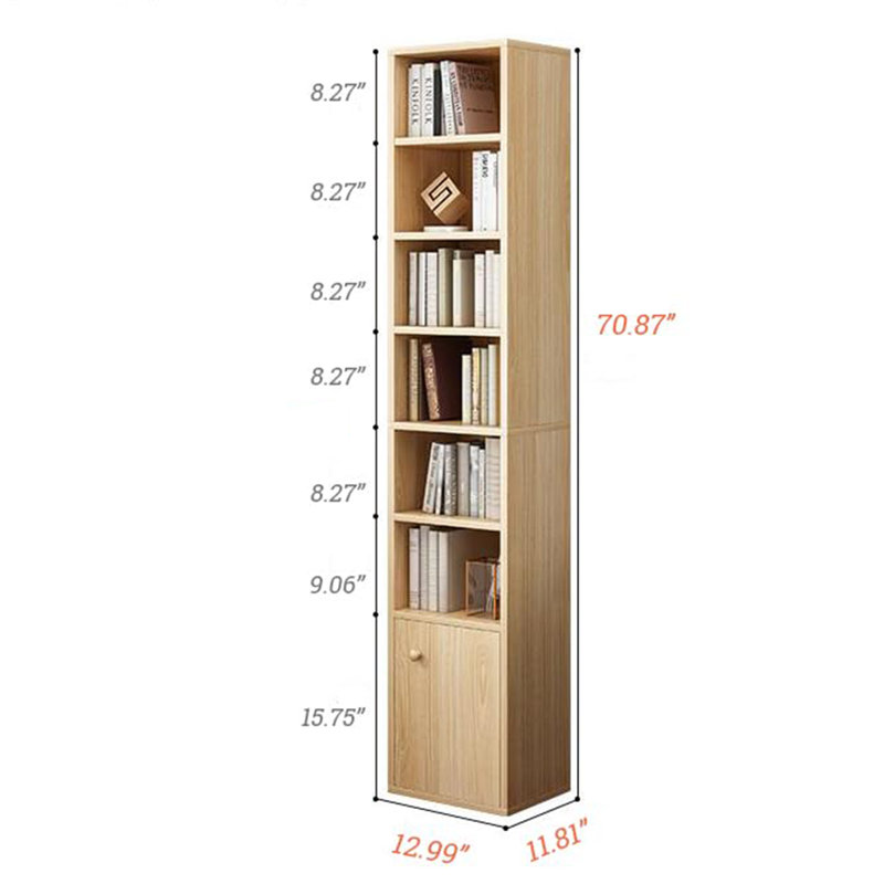 Bibliothèque de rangement Vonita, Blanc, (7 tablettes) H 70,87 po x l 12,99 po x P 11,81 po
