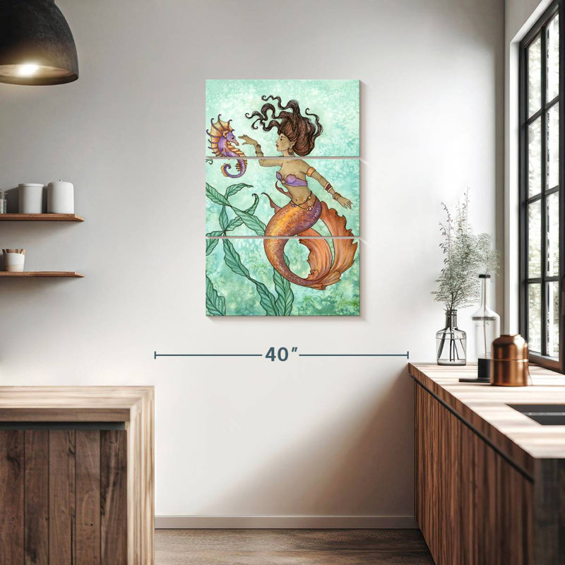 Kelan Shy Seahorse, 38" H x 24" W