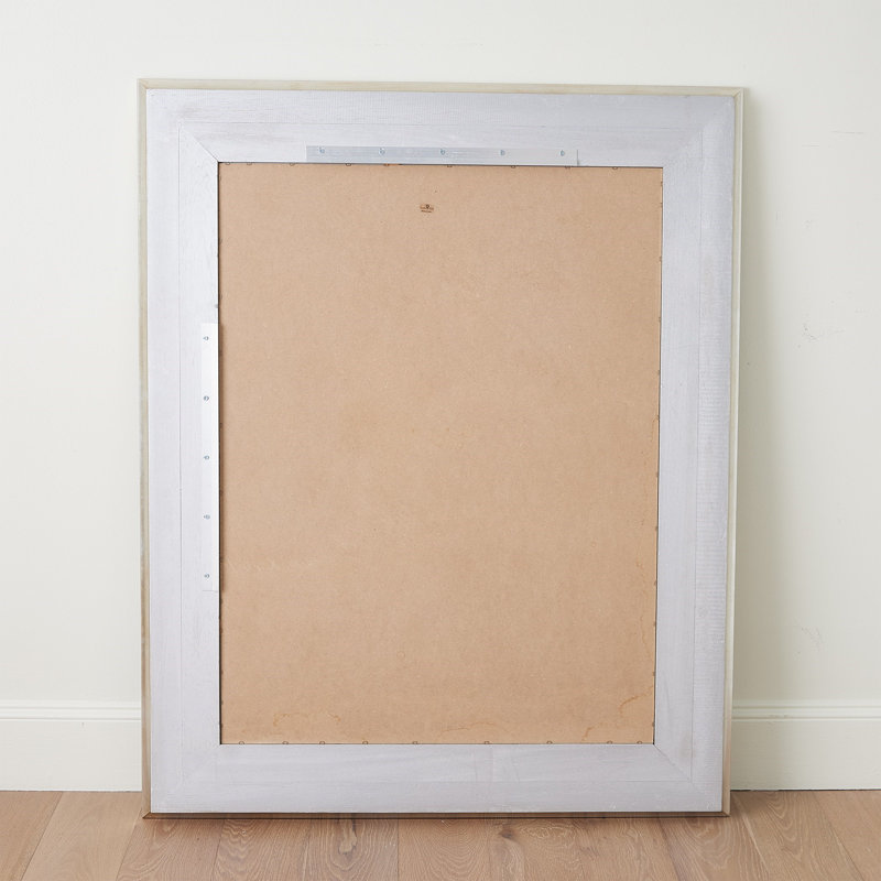Delicate Basketweave Rectangle Solid Wood Mirror