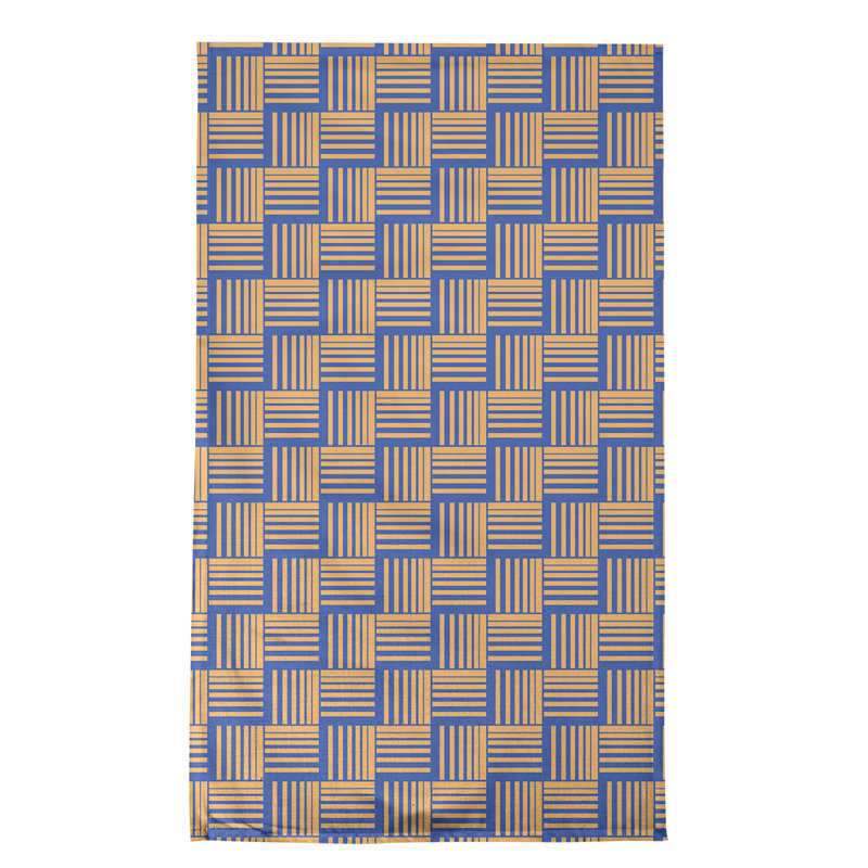 Jaya Tea Towel Kitchen Towel, Blue Lotus/Orange, Poly Twill