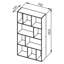 Shaneal 180.6cm H x 98.2cm W Standard Bookcase-82010734