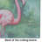 Flamingo Glass Cutting Board Large