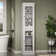 100% Solid Wood 16.5" Bathroom Cabinet with Frosted Glass Doors and Adjustable Shelves