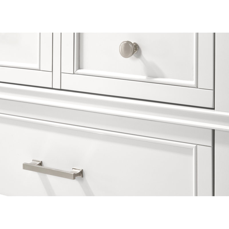 Commode 5 tiroirs, Blanc