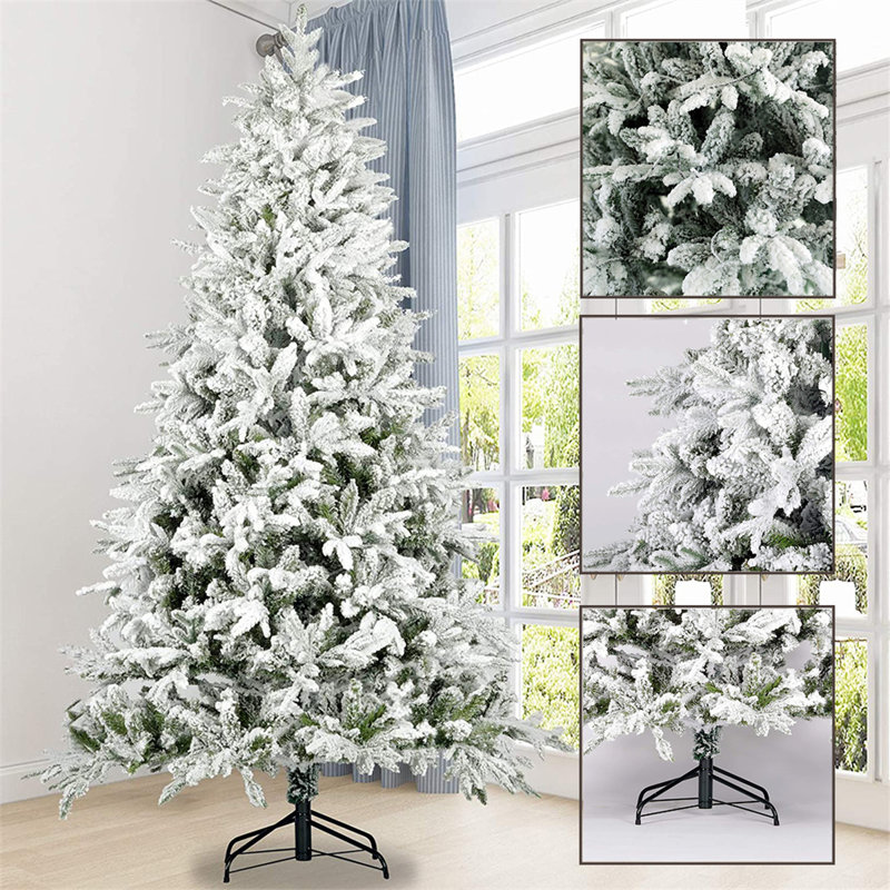 Arbre de Noël articulé enneigé 7 pi