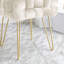 Repose-pieds cocktail capitonné en velours 15 po Fleming-1659382027