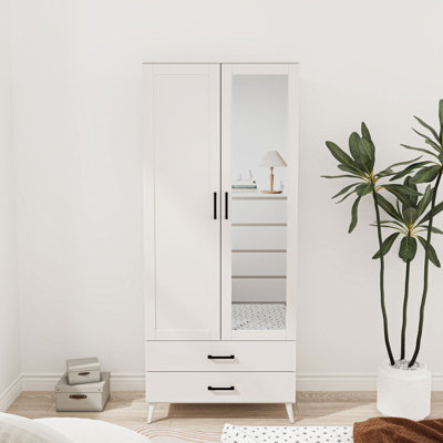 Bostick Solid Wood Wardrobe