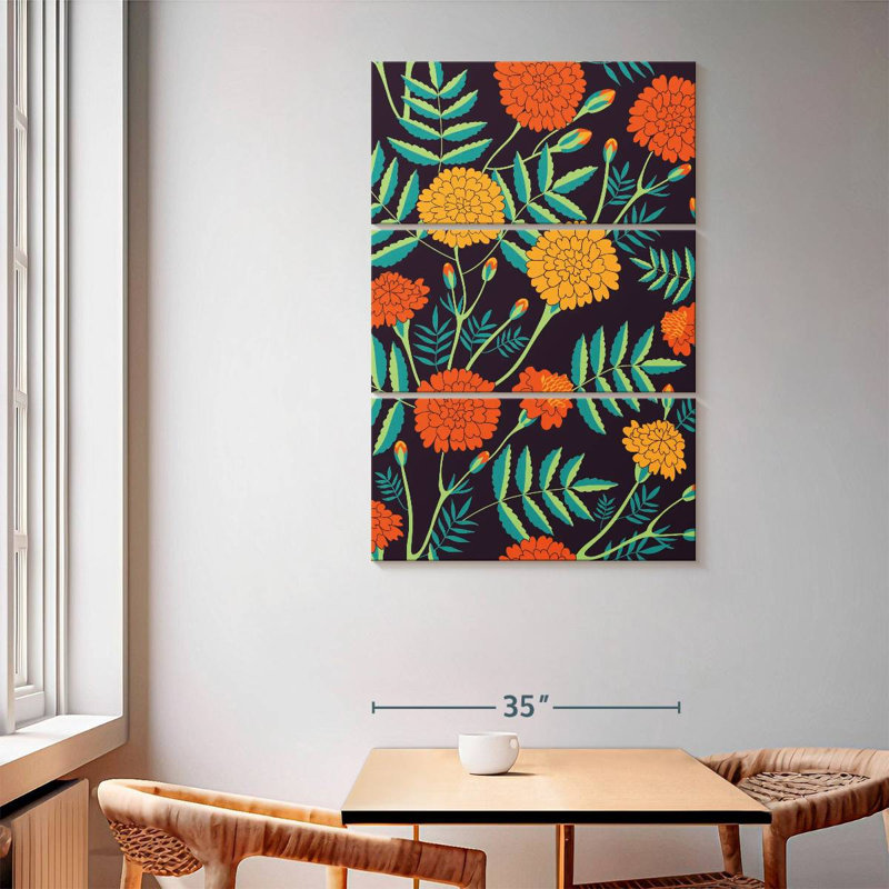 Motif de souci Harnek, H 65 po x l 42 po