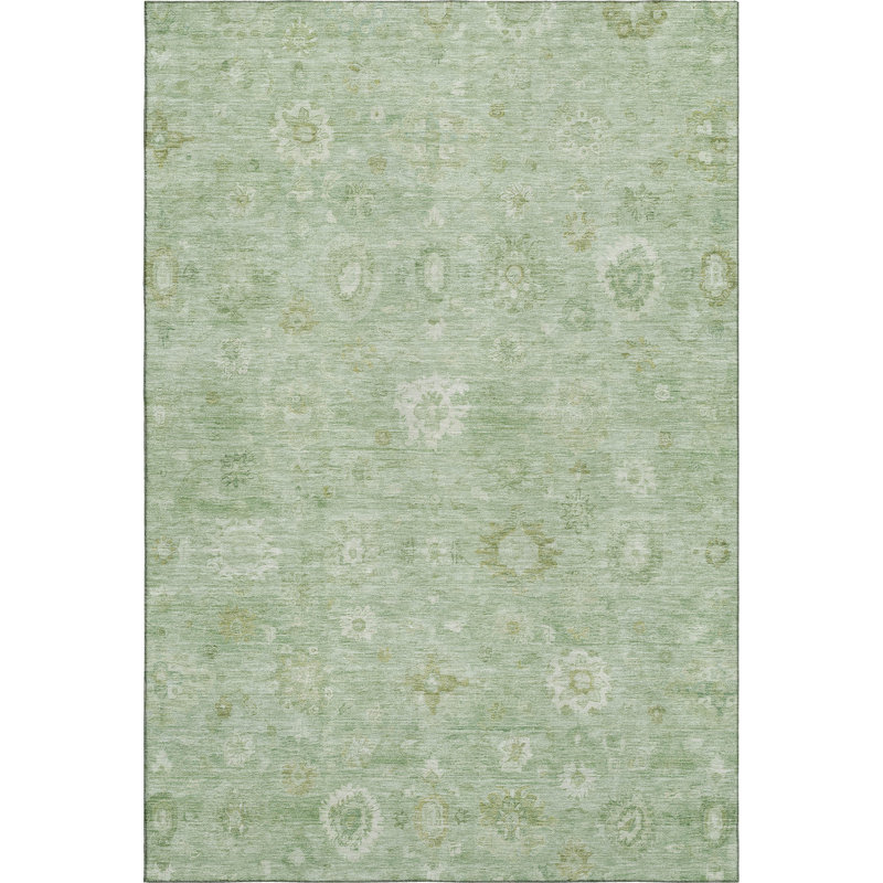 Premium Machine Washable Verlin AMF1770 Damask Rug, Rectangle 10' x 14'