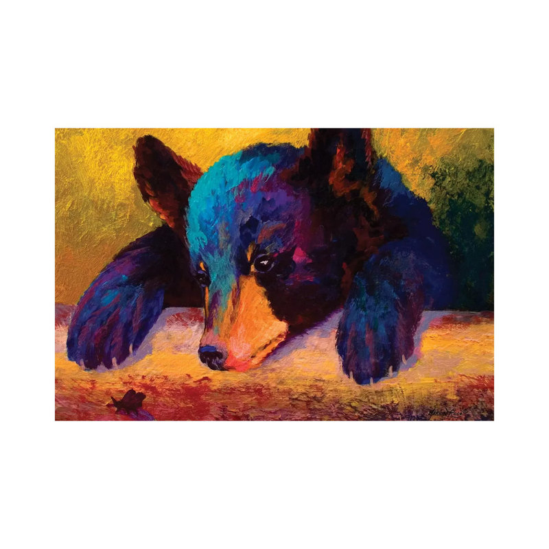 Chasing Bugs by Marion Rose - Painting on Canvas, Wrapped Canvas, 20.32 cm H x 30.48 cm W