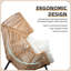 Fauteuil à bascule d'extérieur avec coussin Calcedonio-1313012077