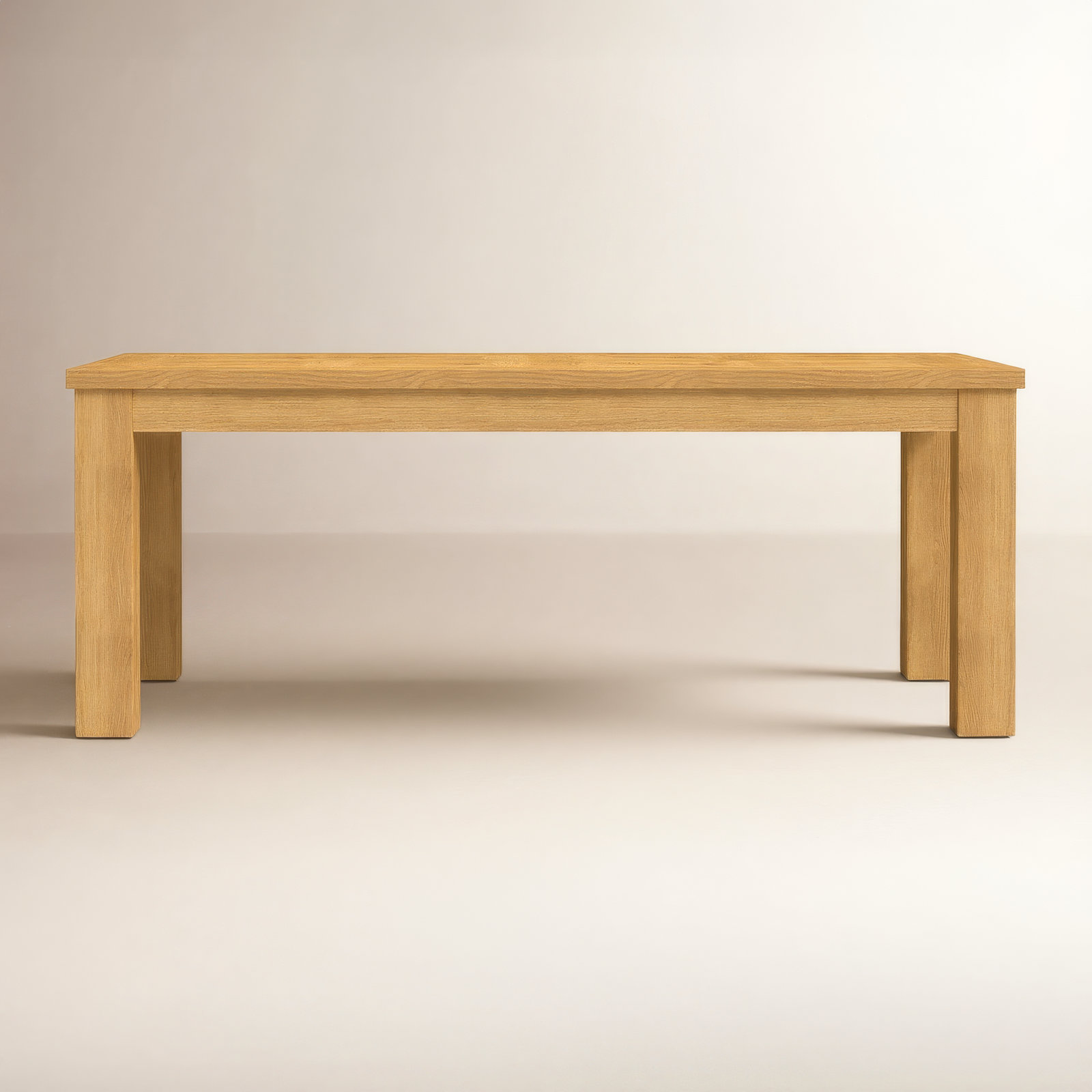 Dutton 78" Oak Dining Table, Mid Tone Oak