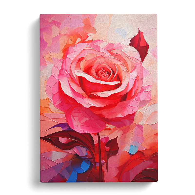 Rose Abstract No.4 - Print, 60cm H x 40cm W x 3cm D