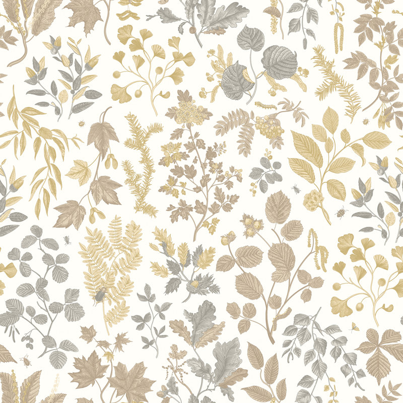 Botanical Leaves - Stone & Sand, Sand